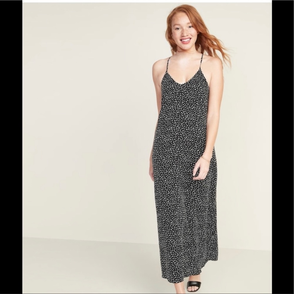 Old Navy maxi swing dress in leopard